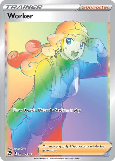 Worker (Secret) SWSH12: Silver Tempest Pokemon card