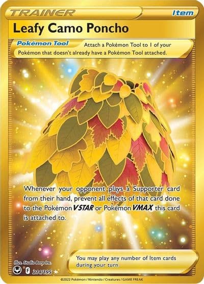 Leafy Camo Poncho (Secret) SWSH12: Silver Tempest Pokemon card