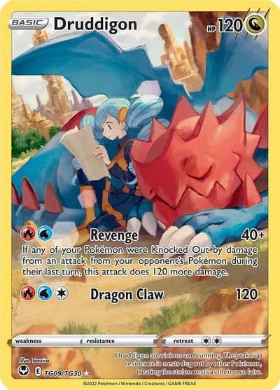 Druddigon SWSH12: Silver Tempest Trainer Gallery Pokemon card