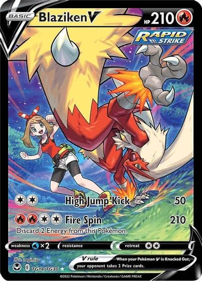 Blaziken V SWSH12: Silver Tempest Trainer Gallery Pokemon card