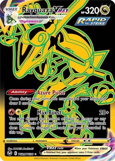 Rayquaza VMAX (Secret) SWSH12: Silver Tempest Trainer Gallery Pokemon card