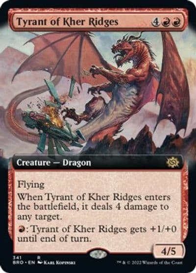 Tyrant of Kher Ridges Extended Art The Brothers' War Magic card