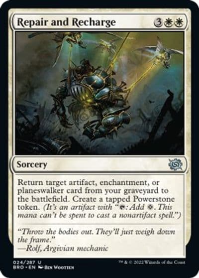 Repair and Recharge The Brothers' War Magic card