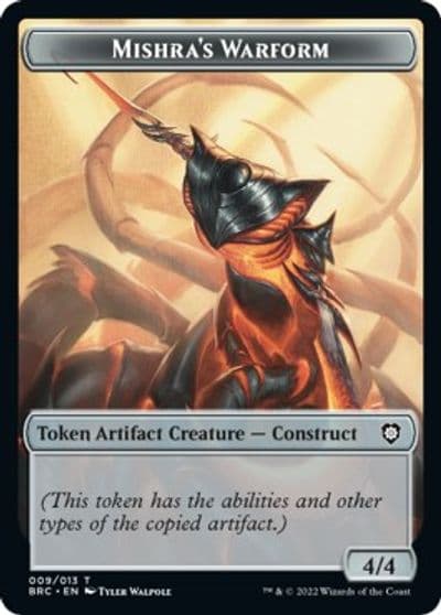 Mishras Warform Inkling Double sided Token Commander: The Brothers' War Magic card
