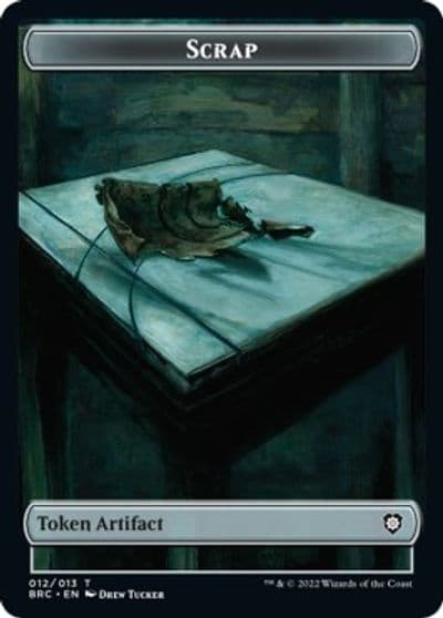 Scrap Phyrexian Myr Double Sided Token Commander: The Brothers' War Magic card