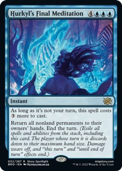 Hurkyls Final Meditation The Brothers' War Magic card