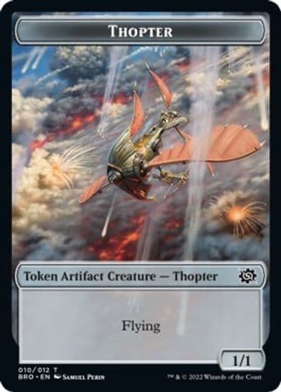Thopter Construct 005 Double Sided Token The Brothers' War Magic card