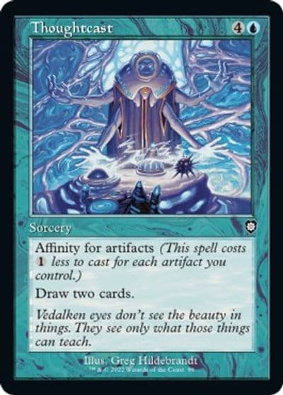 Thoughtcast Retro Frame Commander: The Brothers' War Magic card