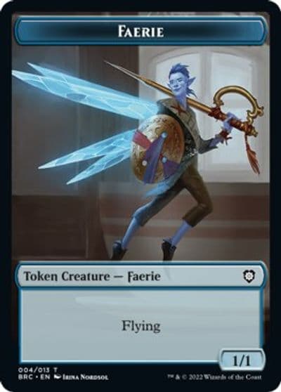 Faerie Powerstone Double Sided Token Commander: The Brothers' War Magic card