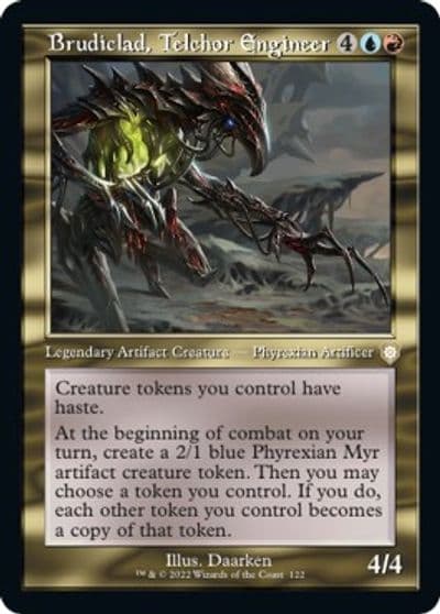 Brudiclad Telchor Engineer Retro Frame Commander: The Brothers' War Magic card