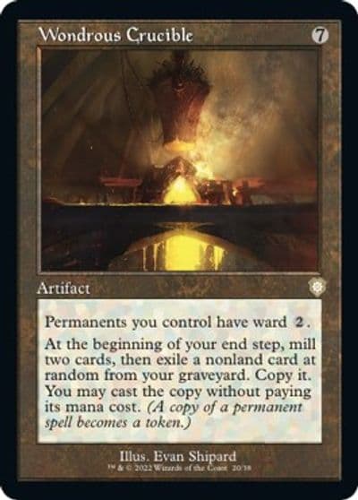 Wondrous Crucible Retro Frame Commander: The Brothers' War Magic card