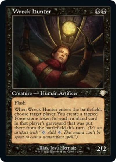 Wreck Hunter Retro Frame Commander: The Brothers' War Magic card