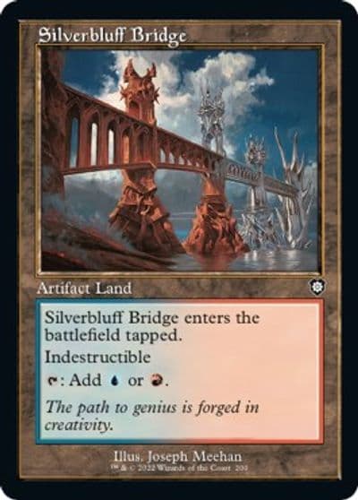 Silverbluff Bridge Retro Frame Commander: The Brothers' War Magic card
