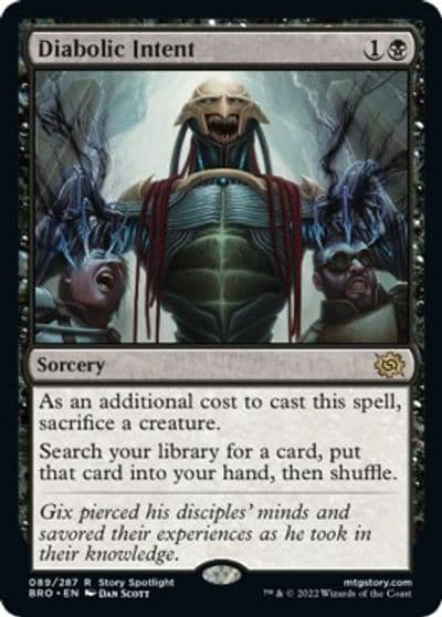Diabolic Intent The Brothers' War Magic card