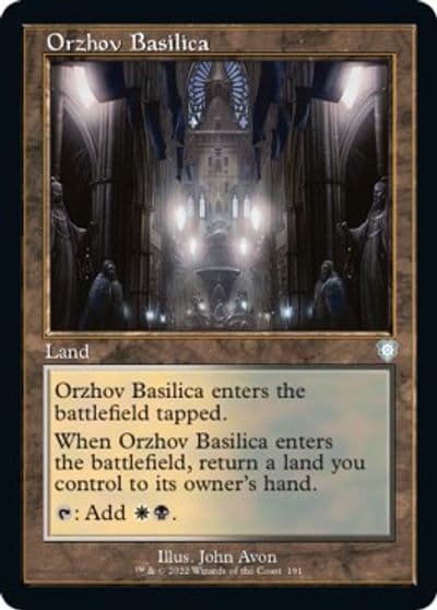 Orzhov Basilica Retro Frame Commander: The Brothers' War Magic card