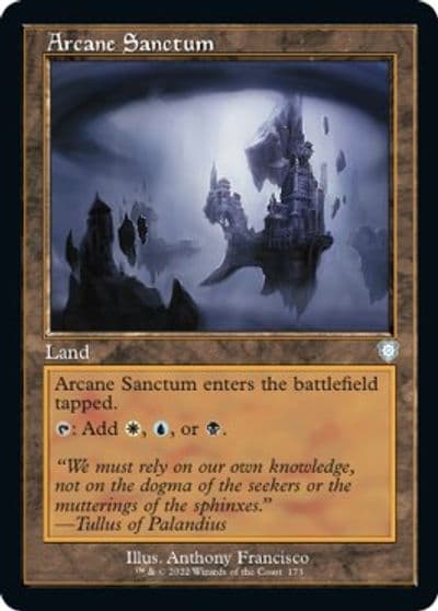 Arcane Sanctum Retro Frame Commander: The Brothers' War Magic card