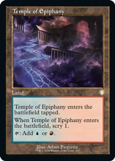 Temple of Epiphany Retro Frame Commander: The Brothers' War Magic card