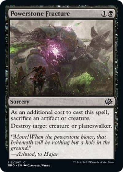 Powerstone Fracture The Brothers' War Magic card