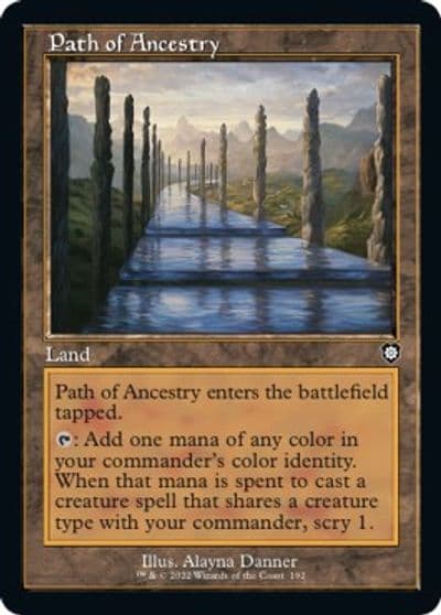 Path of Ancestry Retro Frame Commander: The Brothers' War Magic card