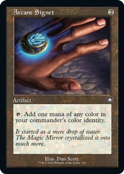 Arcane Signet Retro Frame Commander: The Brothers' War Magic card