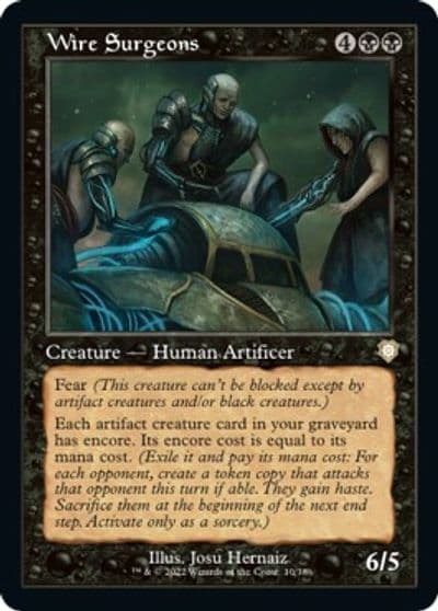 Wire Surgeons Retro Frame Commander: The Brothers' War Magic card