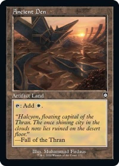 Ancient Den Retro Frame Commander: The Brothers' War Magic card
