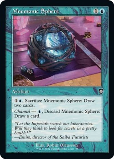 Mnemonic Sphere Retro Frame Commander: The Brothers' War Magic card
