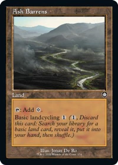 Ash Barrens Retro Frame Commander: The Brothers' War Magic card