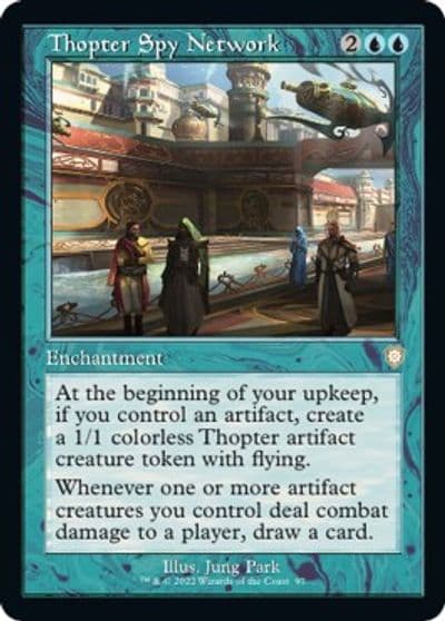 Thopter Spy Network Retro Frame Commander: The Brothers' War Magic card