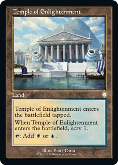 Temple of Enlightenment Retro Frame Commander: The Brothers' War Magic card