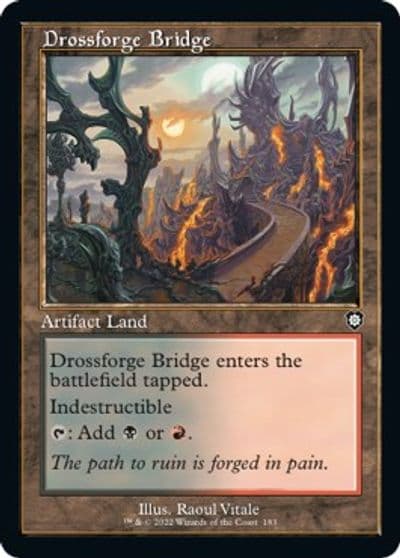 Drossforge Bridge Retro Frame Commander: The Brothers' War Magic card