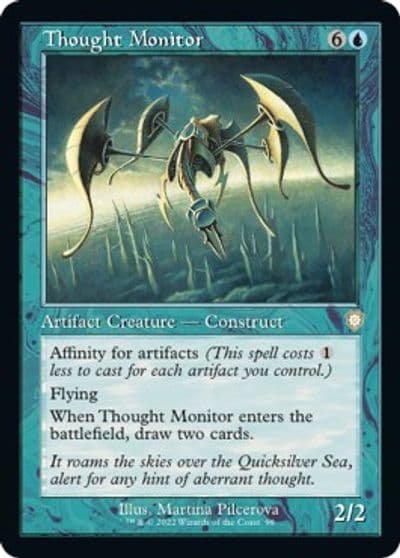 Thought Monitor Retro Frame Commander: The Brothers' War Magic card
