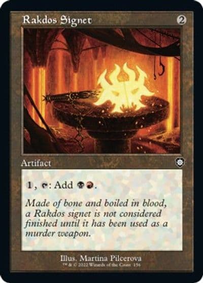 Rakdos Signet Retro Frame Commander: The Brothers' War Magic card