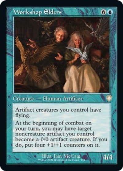 Workshop Elders Retro Frame Commander: The Brothers' War Magic card