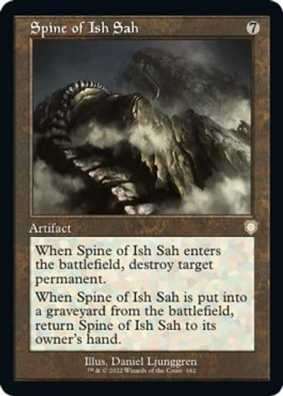 Spine of Ish Sah Retro Frame Commander: The Brothers' War Magic card