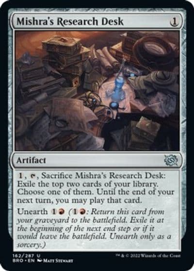 Mishras Research Desk The Brothers' War Magic card
