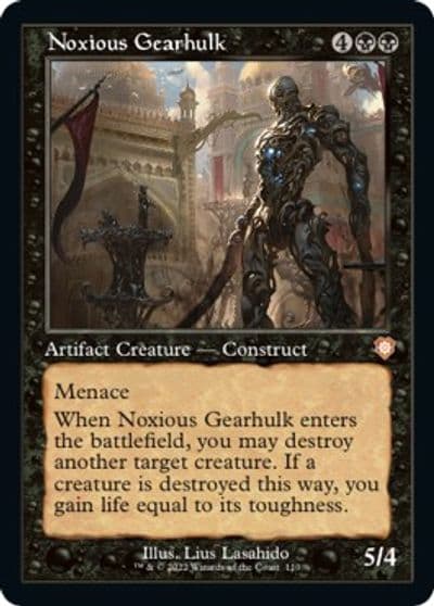 Noxious Gearhulk Retro Frame Commander: The Brothers' War Magic card