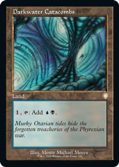 Darkwater Catacombs Retro Frame Commander: The Brothers' War Magic card