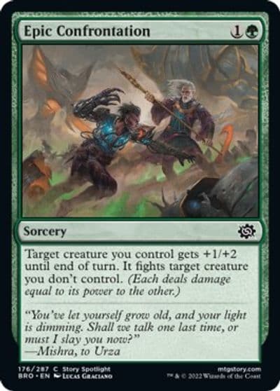Epic Confrontation The Brothers' War Magic card