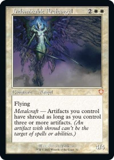 Indomitable Archangel Retro Frame Commander: The Brothers' War Magic card