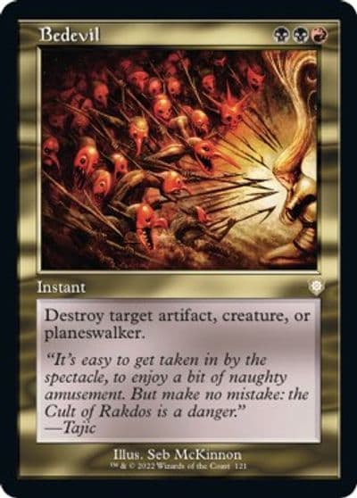 Bedevil Retro Frame Commander: The Brothers' War Magic card