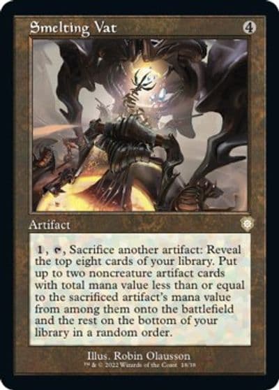 Smelting Vat Retro Frame Commander: The Brothers' War Magic card