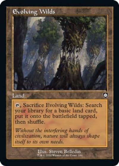 Evolving Wilds Retro Frame Commander: The Brothers' War Magic card