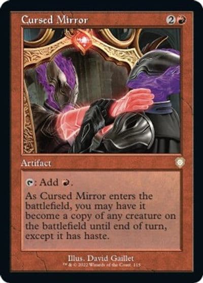 Cursed Mirror Retro Frame Commander: The Brothers' War Magic card