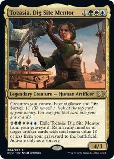 Tocasia Dig Site Mentor The Brothers' War Magic card