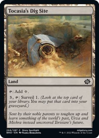 Tocasias Dig Site The Brothers' War Magic card