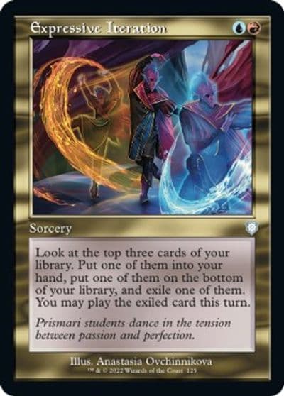 Expressive Iteration Retro Frame Commander: The Brothers' War Magic card