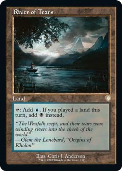 River of Tears Retro Frame Commander: The Brothers' War Magic card