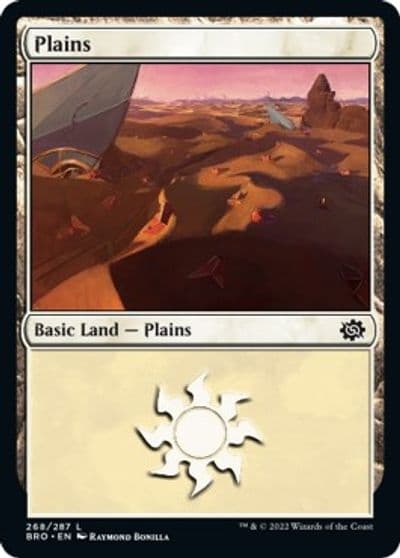 Plains 268 The Brothers' War Magic card