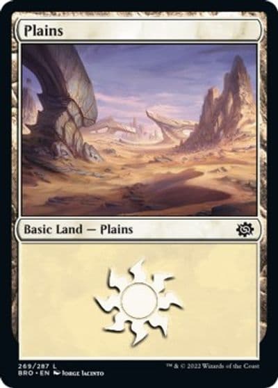Plains 269 The Brothers' War Magic card